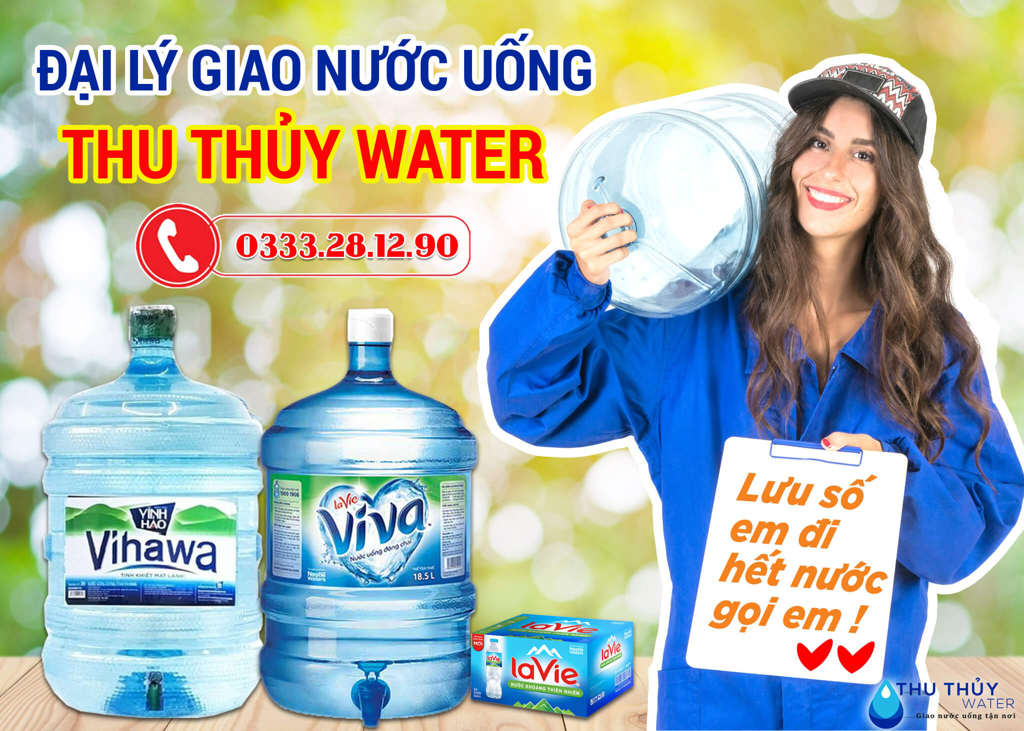 Đại lý giao nước uống tận nhà Thu Thủy Water