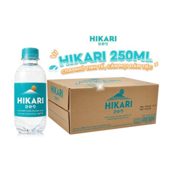 Nước suối chai nhỏ hikari 250ml
